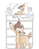 Bambi Disney Baby-Bettwäsche Set 100 x 135 cm + 40 x 60 cm Baumwolle