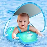 LAYCOL Schwimmring Baby mit Abnehmbarem Sonnendach, Baby Float Aufblasbare Schwimmreifen Baby für...